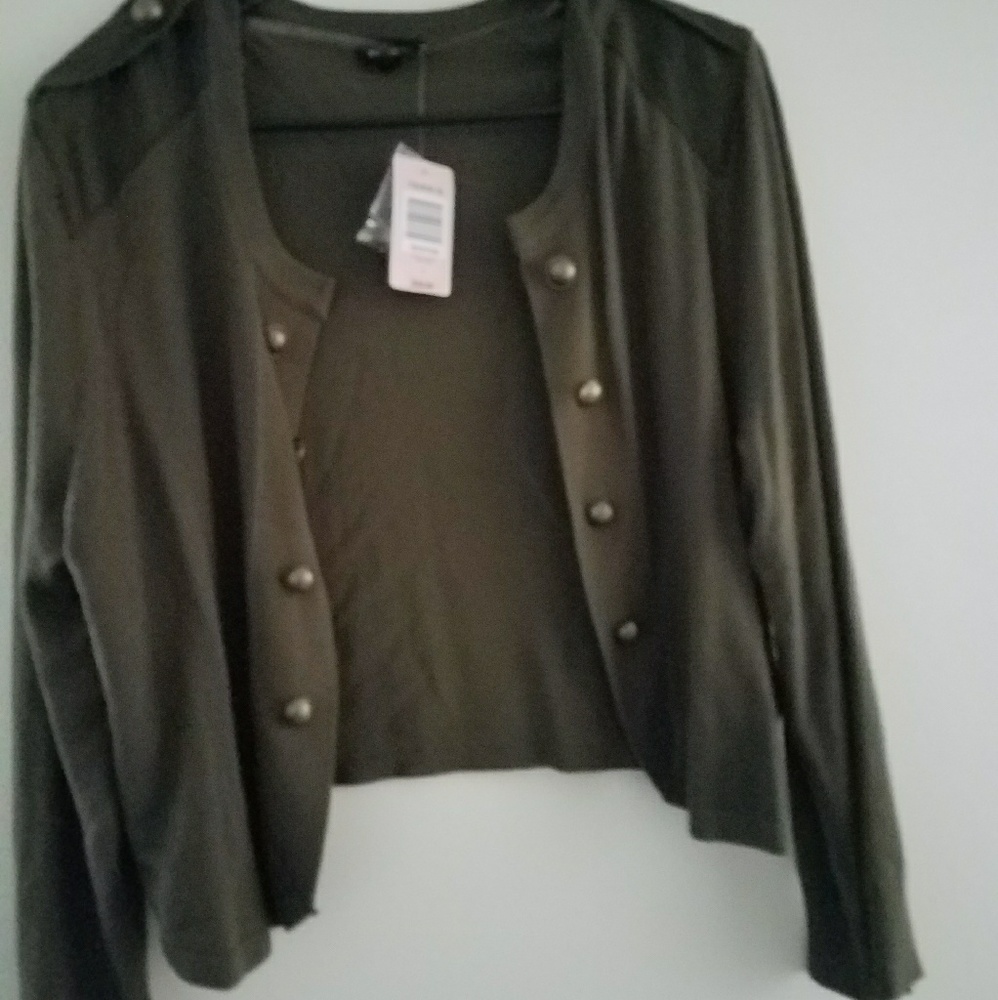 Torrid Military Green Shrug